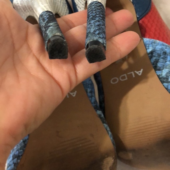 ALDO MULTICOLOR HEELS SIZE 5 - Picture 8 of 12